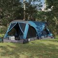 vidaXL Rodinný stan 14-miestny Modrá 185T Polyester s PU náterom