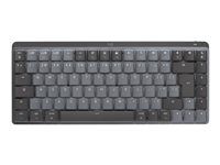 Klávesnica - podsvietená - bezdrôtová - Bluetooth LE - QWERTY - US medzinárodná - klávesový spínač: funkcia Tactile Quiet - šedá space gray
