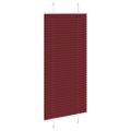 vidaXL Plisovaná roleta bordová červená 65x150 cm šírka látky 64,4 cm polyester