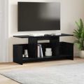 vidaXL TV stolík 102 x 35 x 45 cm Čierny dub Kompozitné drevo