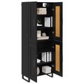 vidaXL Highboard 2 ks Čierny dub 69,5 x 34 x 180 cm