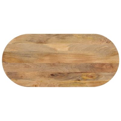 vidaXL Stolová doska 110x50x2,5 cm oválna masívny mangovník