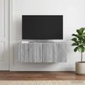 vidaXL Nástenná TV skrinka 78,5 x 41 x 30 cm Sivý Sonoma