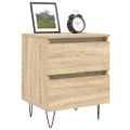 vidaXL Nočný stolík dub sonoma 40x35x50 cm kompozitné drevo