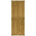 vidaXL Dvere do stodoly CORONA 80x210 cm masívna borovica