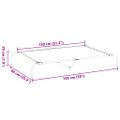 vidaXL Vyvýšená posteľ pre psa čierna 150x90x20 cm Oxford Fabric Steel