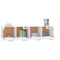 vidaXL Nástenné skrinky 2 ks biele 80x35x36,5 cm spracované drevo