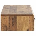 vidaXL Nástenný bočný stôl Staré drevo 87,5 x 34,5 x 17 cm