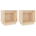 vidaXL Nočné stolíky 2 ks 40x30x40 cm masívne borovicové drevo