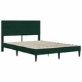 vidaXL Rám postele s matracom vidaXL Tmavozelená 120 x 190 cm Zamat