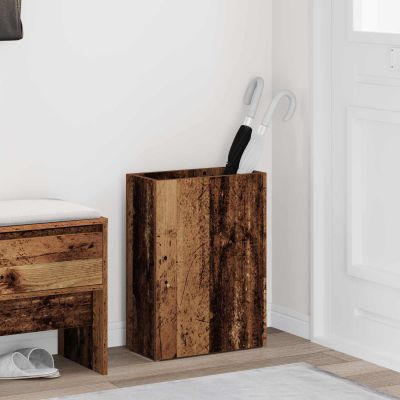 vidaXL Stojan na slnečník s úložiskom Staré drevo 40 x 20 x 55,5 cm