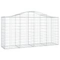 vidaXL Oblúkové gabiónové koše 11 ks 200x50x100/120cm pozinkov. železo