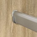 vidaXL Tyč do skrine 12 ks Strieborná 664 x 15 x 29 mm