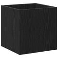 vidaXL Kvetinový box Čierny dub 40 x 40 x 40 cm Kompozitné drevo