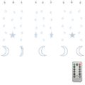 vidaXL Rozprávkové svetlá, hviezda a mesiac 345 LED, studená biela