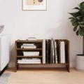 vidaXL Skrinka na gramofónové platne Dymová dub 78,5 x 35 x 45 cm