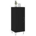 vidaXL Komoda čierna 34,5x34x90 cm spracované drevo