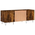 vidaXL Skrinka na platne dymový dub 121x38x48 cm kompozitné drevo