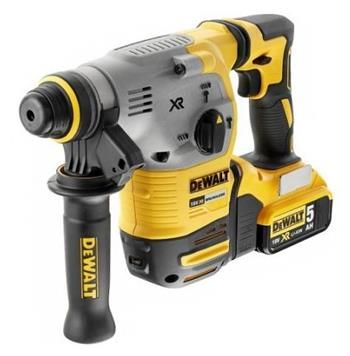 Dewalt Akumulátorové bezuhlíkové kombinované kladivo 18V 2x5,0Ah DeWALT DCH283P2