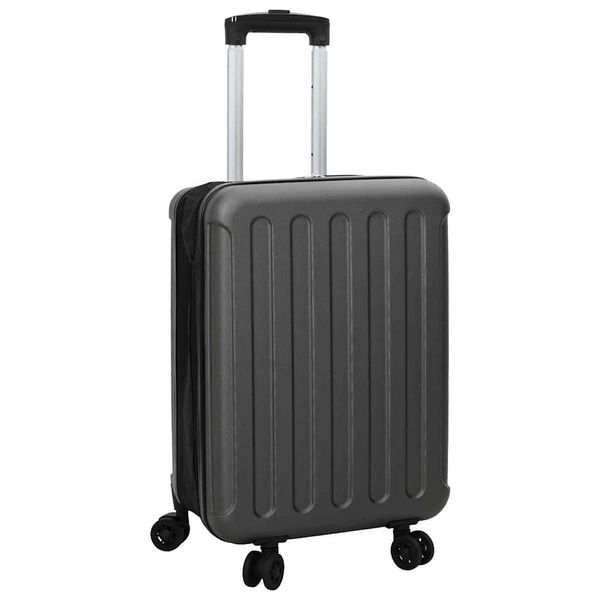 vidaXL Kufor so zámkom Tmavo šedá 34 x 23 x 55.5 cm ABS plast
