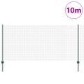 vidaXL Zvarené pletivo s podperami 10 x 1,2 m PVC potiahnutá oceľ