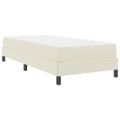 vidaXL Rám postele s matracmi Krémová 90 x 200 cm látka