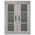 vidaXL Vysoká skrinka sivý dub sonoma 69,5x34x180 cm spracované drevo