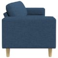 vidaXL Pohovka do obývačky Modrá 250 x 77 x 76 cm Polyester