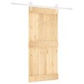 vidaXL Posuvné dvere Prírodná a biela 95 x 210 cm