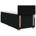 vidaXL Posteľ boxspring s matracom Čierna 80 x 200 cm Látka