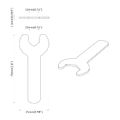 vidaXL Spanner 12 ks Strieborná 13 mm Železo