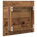 vidaXL Zrkadlo do kúpeľne s LED Staré drevo 40 x 37 x 8.5 cm