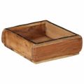 vidaXL Podnos 2 ks Hnedá 29 x 31 x 10 cm Masívne obnovené drevo
