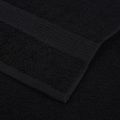 vidaXL Osušky do kúpeľne FROGN 2 ks čierne 100x150 cm 360 g/m²