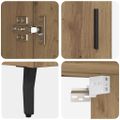 vidaXL Highboard 2 ks Remeselný dub 69,5 x 34 x 180 cm