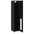 vidaXL Highboard 2 ks Čierny dub 34,5 x 34 x 180 cm Kompozitné drevo