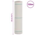 vidaXL Membrána proti burine biela 0,5x150 m PP