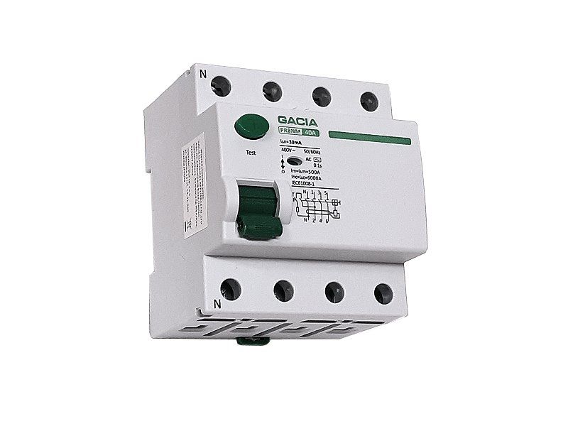Proudový chránič GACIA PR8NM typ AC /40A/30mA/4P/6kA