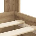 vidaXL Posteľový rám s úložným priestorom a čelom Dub artisan