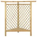 vidaXL Rohová pergola s lavičkou 166x81x174 cm impregnovaná borovica