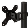 vidaXL Držiak monitora čierny oceľový VESA 75/100 mm