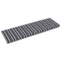 vidaXL Samolepiace schodové rohože 15 ks 65 x 21 x 4 cm Non-Slip Sivá