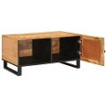 vidaXL Konferenčný stolík Prírodná 80 x 50 x 40 cm Masívne mango drevo