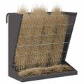 vidaXL Feeder na seno Čierna 71 x 33 x 70 cm 5 kg Studenokoľajná oceľ