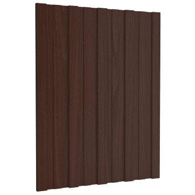 vidaXL Strešný panel 12 pcs Hnedá 60 x 45 cm Pozinkovaná oceľ