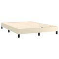 vidaXL Boxspring posteľ s matracom krémová 140x190 cm umelá koža