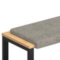 vidaXL Vankúš na lavičku Umelý semišový materiál Svetlosivá