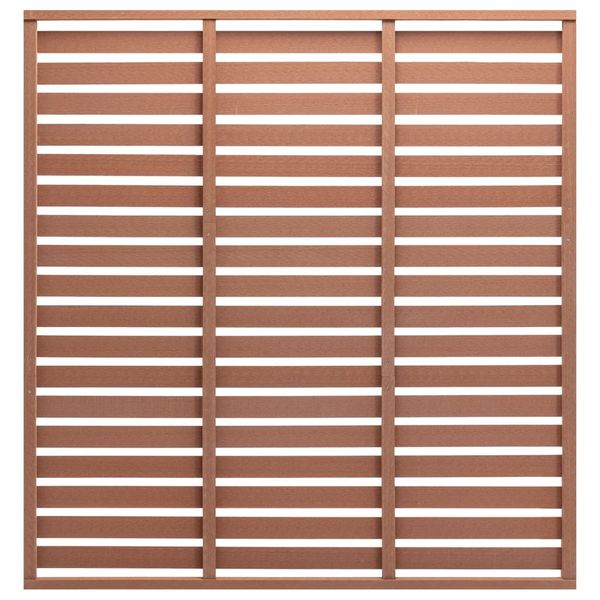 vidaXL Plotový panel WPC 180x180 cm hnedý