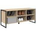 vidaXL Skriňa na topánky 100 x 35 x 44 cm Kompozitné drevo Sonoma