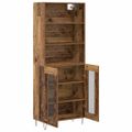 vidaXL Highboard 2 ks Staré drevo 69,5 x 34 x 180 cm